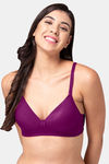 Tweens Padded Non Wired Full Coverage T-Shirt Bra - Dark Purple — thumbnail 3